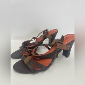 Cute summer sandals with heel.  Size 12 medium